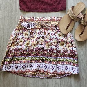 Flower Skirt- Lily White
